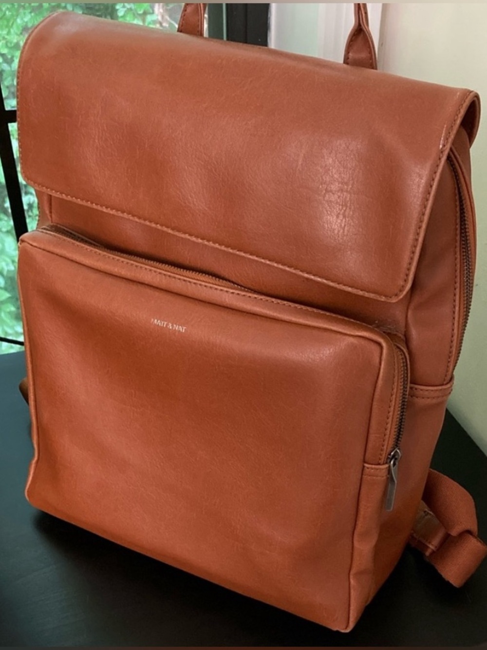 Matt & Nat Hoxton Backpack Vegan Recycled Faux Leather Cruelty Free Office